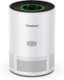 Chuboor Air Purifiers for Home H13 True HEPA for Bedroom Room Kitchen Washroom for Smoke and Dust Pollen Odors PM2.5 Detection 185m³/h CADR Supports Tuya App for 30-40 Square Meters of Clean Purifier Effectively Improve Air Quality Allergen