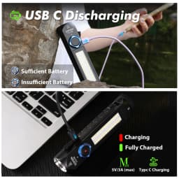 Sofirn IF23 PRO RGB Light 5000lm XHP70B Powerful LED Flashlight 21700 5V 3A USB C Rechargeable Torch with Magnetic