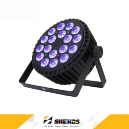 18x18w RGBWA UV Wash Effect Par Flat Aluminium 6in1 LED Stage Lights For DJ Disco Club Wedding Party DMX512 SHEHDS