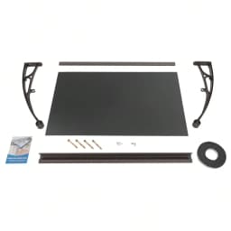 Front Doors/Windows Overhang Awning, Patio Awning Canopy, All-Weather Door Awning With Large Sink - UV & Snow Protection