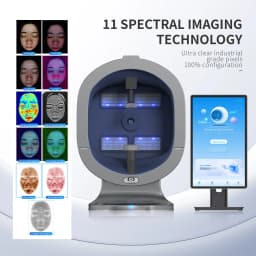 Upgraded X5 3D Ai Skin Image Analyzer High Definition Pixels Whole Facial Scanning Multi Spectrum Moisture Scalp Detection