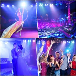 U'King 4PCS/8PCS 4x18W LED RGBWA+UV Par Light Wireless APP Control LED Par Light DMX Bulit-in Battery Stage Light for DJ Party
