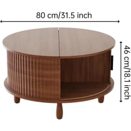Lift Top Coffee Table with Storage Farmhouse Coffee Table for Living Room Wood Rustic 31.5" Square Storage Cabinet Center Table