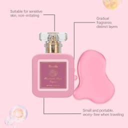Roxelis 50ml Marshmallow Blush Perfume Sweet Strawberry Candy Lasting Fragrance Dating Romantic Scent Refreshing Body Perfume