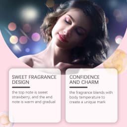 Roxelis 50ml Marshmallow Blush Perfume Sweet Strawberry Candy Lasting Fragrance Dating Romantic Scent Refreshing Body Perfume