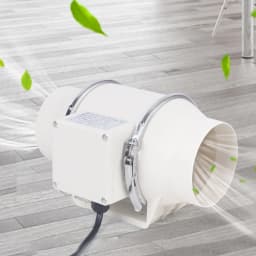 HF-100P 110V 35W Radiator Fan Radiator Ventilator Exhaust Ventilation Fan Air Duct Fan Duct Ventilation Fan for Home, Kitchen