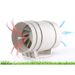 HF-100P 110V 35W Radiator Fan Radiator Ventilator Exhaust Ventilation Fan Air Duct Fan Duct Ventilation Fan for Home, Kitchen