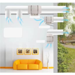 HF-100P 110V 35W Radiator Fan Radiator Ventilator Exhaust Ventilation Fan Air Duct Fan Duct Ventilation Fan for Home, Kitchen