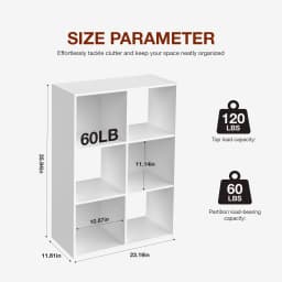 JHK 9 Cube Storage Organizer Wooden Shelf Bookcase Open Bookshelf for Living Room and Home Office Display Storage Bookcase