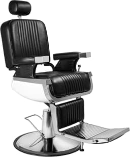 700lbs Heavy Duty Vintage Recline Barber Chair – Hydraulic, 360° Rotatable with Headrest for Professional Salons,Customized