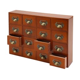 16 Drawers Storage Cabinet,, Apothecary Chests and Cabinets, Herb Storage Box, Wooden Desk Drawer Organizer