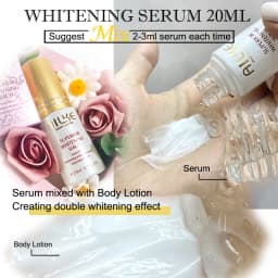AILKE Glutathione and Vitamin C Whitening Body Cream For All Skin Types, Moisturizing, Reduce Freckles, Dark Spots, 200 ml