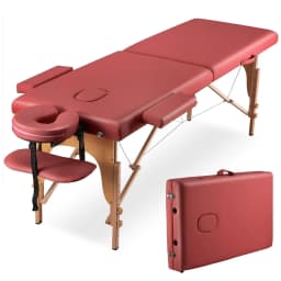 Massage Table Portable Wooden Lash Bed 24" Wide Massage Bed Foldable Beauty Spa Tattoo Face Cradle Adjustable, Customized