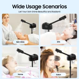 Professional Facial Steamer Machine 800W 1076℉ with Ozone Therapy for Deep Cleansing Hydration Home Spa Beauty Salon Skin Care