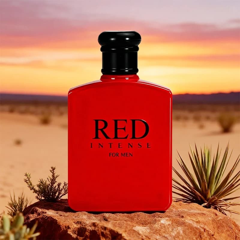 3.4fl Oz Red Intense Eau De Toilette for Men, Fruity Note, Cranberry, Grapefruit & Italian Lemon | Perfect Holiday Gift