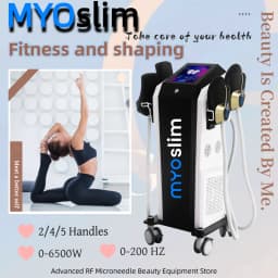 EMSzero Body Machines RF HI-EMT 6500W Professional Sculpt 5 Handle Pelvic Girdle EMS Electromagnetic Stimulation Slimming