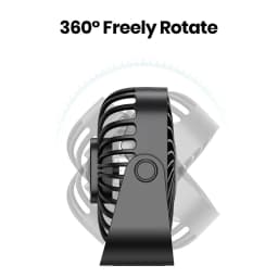 4Inch USB Mini Portable Fan for Camping,3 Speeds Quiet Desk Table Personal Fan,360°Adjustment Standing Fans for Room Home
