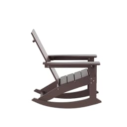 Poly Lumber Adirondack Rocking Chairs Set 4, All Weather Outdoor Porch Garden Patio, Custom
