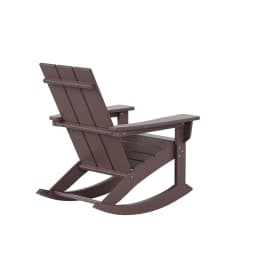 Poly Lumber Adirondack Rocking Chairs Set 4, All Weather Outdoor Porch Garden Patio, Custom