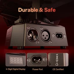 Datewink 70W RGBW 4-Arm Moving Head Light Beam Magic Ball Stage Lights Strobe Effect Remote DMX512 For DJ Disco Nightclub Party