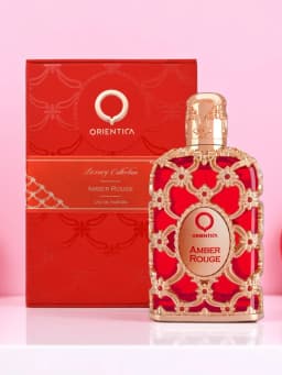 NOTICE DISCONTINUED NO RESTOCK AVAILABLE PLEASE DO NOT PLACE ORDER OUT OF STOCK ORDERS WILL NOT BE SHIPPED Orientica Amber Rouge 80ml EDP Unisex Perfume Sweet Saffron Amber Long Lasting Luxury Fragrance