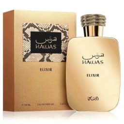 Hawas Elixir perfume 3.4 oz., 100 ml, strong wood ebony tone, full of calm and luxury aur.a