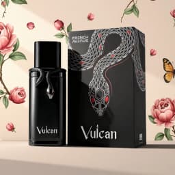 New black snake Vulcan Feu and Vulcan Baie French Avenue 100 ml Fragrance World Perfumes for Luxury Makeup Men and Women