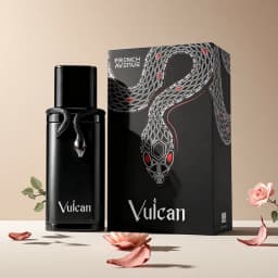New black snake Vulcan Feu and Vulcan Baie French Avenue 100 ml Fragrance World Perfumes for Luxury Makeup Men and Women