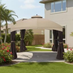 Durable 350 Replacement Canopy Top Compatible with Allen Roth 10' x 12' Gazebo Models GF-12S004B, TPGAZ17-002 -, Customized