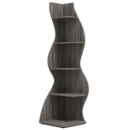 Tribesigns Corner Shelf, Modern 5-Tier Wall Corner Bookshelf, Stylish Corner Small Bookcase Storage Rack Plant Stand