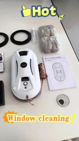 PuRuiKai Ultra Thin Robot Vacuum Cleaner Window Cleaning Robot Window Electric Glass Limpiacristales Remote Control For Home
