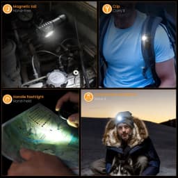 SOFIRN HS10 Headlamp 90CRI LED 1100lm USB C Rechargeable 16340 Mini Flashlight with Magnet Tail Cap Portable Head Torch