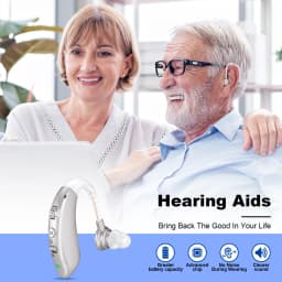 Pair Volume-Adjustable Invisible Hearing Aids Rechargeable Portable Hearing Aids For Deafness Sound Amplifiers