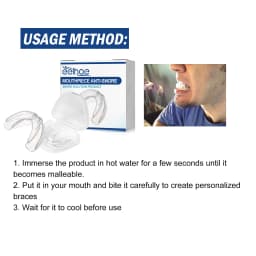 Eelhoe Anti-Snoring Braces Teeth Grinding Breathing Mouthguard Dental Tray Protector Stop Snoring Device Improve Sleep