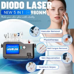 30 W 5in 1 Capillary Removal Machine Professional 980nm Diode Blood Vessel Removal Pink Spider Vein Removal Salon