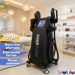 EMS Body Sculpting Machine MYOslim Muscle Building Fat Burning Abdominal Sculpting 15T 6500W Weight Lose Machine