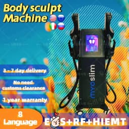 EMS Body Sculpting Machine MYOslim Muscle Building Fat Burning Abdominal Sculpting 15T 6500W Weight Lose Machine