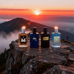 4-Piece Men's Perfume Gift Set (0.68oz Each) - 4 Long-Lasting Fruity aroma & Fresh Scents, The Perfect Holiday, Date & Party Gift