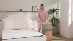 JHK 2-4 Inch Gel Memory Foam California King Mattress Topper Cooling Mattress Soft and Breathable Bed Topper Bedroom Furniture