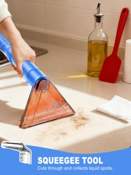 Carpet + Upholstery Cleaner Machine, 32Kpa Powerful Suction w/ 5 Cleaning Tools,Lightweight for Rug,Carpet,Car Seats,Pets,Stairs