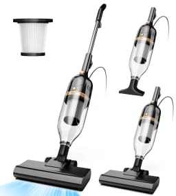 R7 Corded Stick Vacuum Cleaner 600W 20Kpa Powerful Suction Household Handheld Stick Vacuum 3 in 1 Lightweight Cleaner for Home Carpet