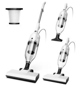 R7 Corded Stick Vacuum Cleaner 600W 20Kpa Powerful Suction Household Handheld Stick Vacuum 3 in 1 Lightweight Cleaner for Home Carpet