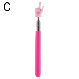Retractable Teacher Pointer Finger Design StainlessSteel Telescopic School Teaching Pointer Stick Teacher Supplies for Classroom