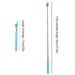 Retractable Teacher Pointer Finger Design StainlessSteel Telescopic School Teaching Pointer Stick Teacher Supplies for Classroom