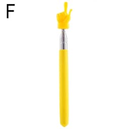 Retractable Teacher Pointer Finger Design StainlessSteel Telescopic School Teaching Pointer Stick Teacher Supplies for Classroom