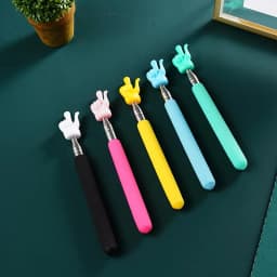 Retractable Teacher Pointer Finger Design StainlessSteel Telescopic School Teaching Pointer Stick Teacher Supplies for Classroom