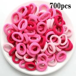 200-1000pcs Women Girls Colorful Nylon Elastic Hair Bands Ponytail Hold Small Hair Tie Rubber Bands Scrunchie Hair Accessories
