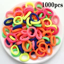 200-1000pcs Women Girls Colorful Nylon Elastic Hair Bands Ponytail Hold Small Hair Tie Rubber Bands Scrunchie Hair Accessories