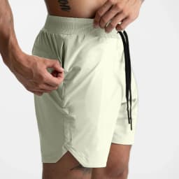 2024 Men's Running Shorts Single-Layer Woven Quick Dry Gym Solid Color Fitness Sports Casual Workout Sportswear Fifth Pants New