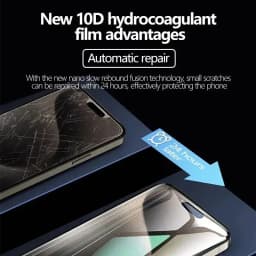 5Pcs Full Cover Hydrogel Film For iPhone 13 12 11 14 15 18 Pro Max Screen Protector For iPhone 16 17 PRO XR X XS MAX Not Glass
